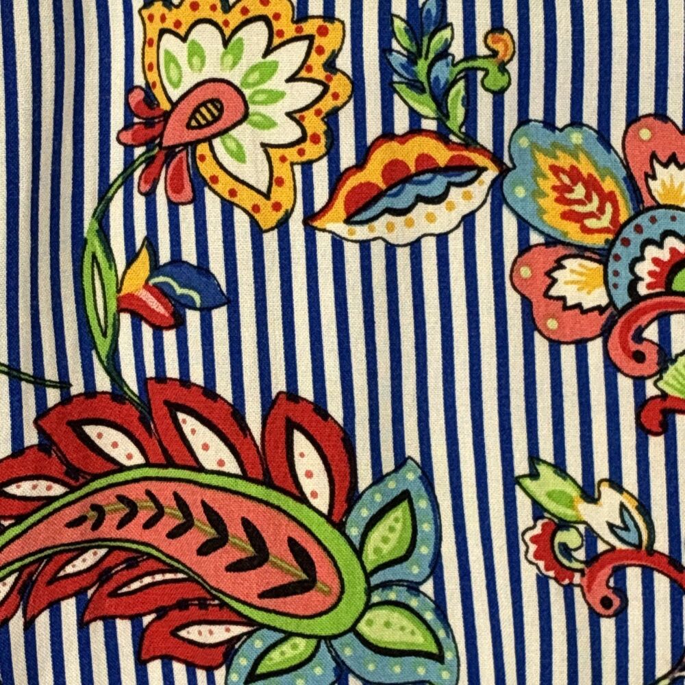 Me 2 Magic High Low Ruffle Skirt Small Colorful Blue Stripe Paisley Dopamine Y2K - Picture 3 of 15